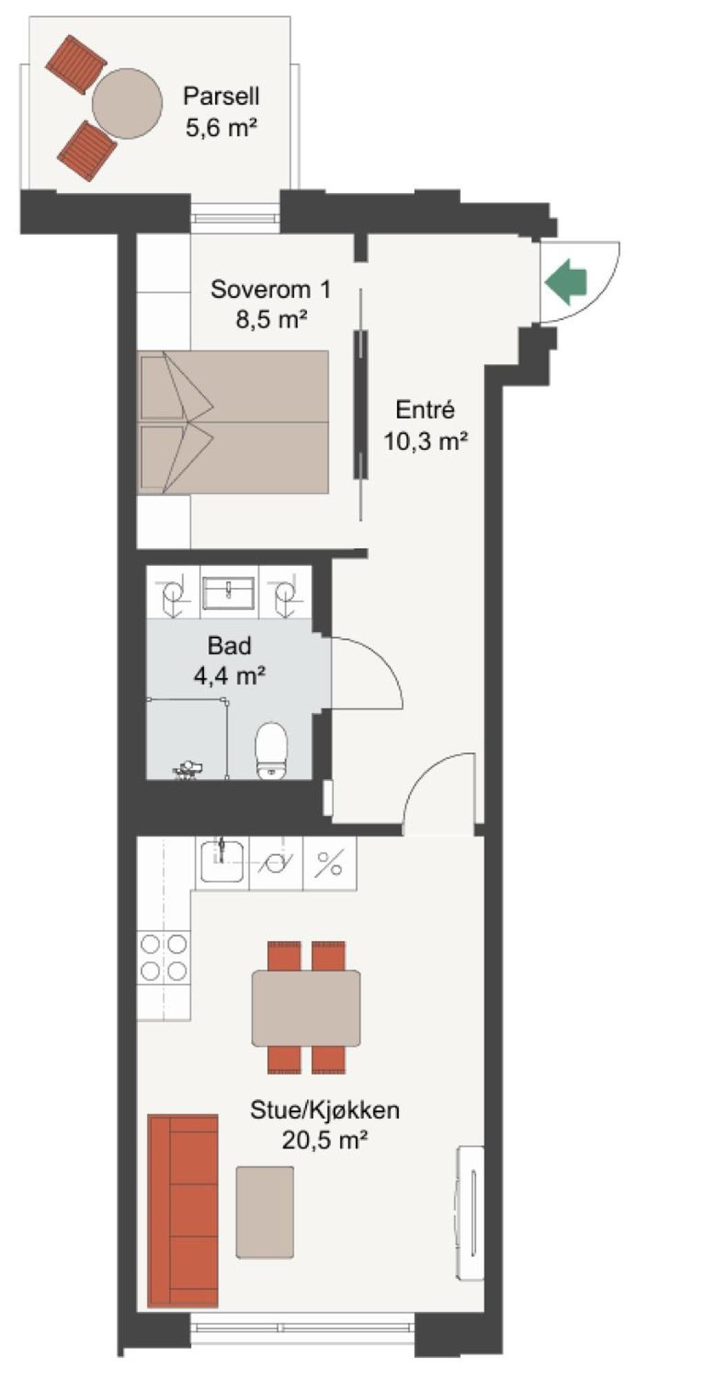 Brand New And Modern Apartment In Oslo Center Bagian luar foto